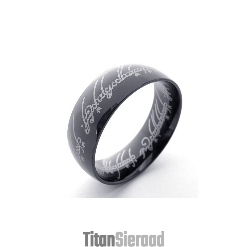 Zwarte Lord Titanium Ring