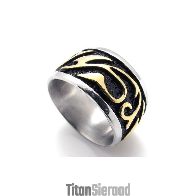 Gouden Vintage Titanium Ring Gouden Vintage Titanium Ring