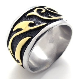 Gouden Vintage Titanium Ring