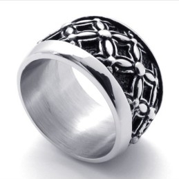 Zwarte Vintage Titanium Ring