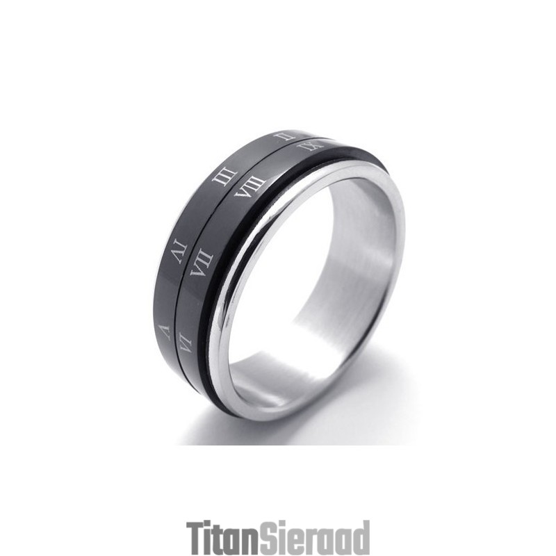 Zwarte Titanium Ring Zwarte Titanium Ring