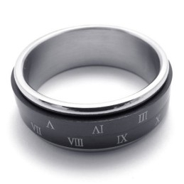 Zwarte Titanium Ring