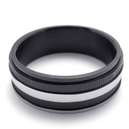 Zwarte Titanium Ring