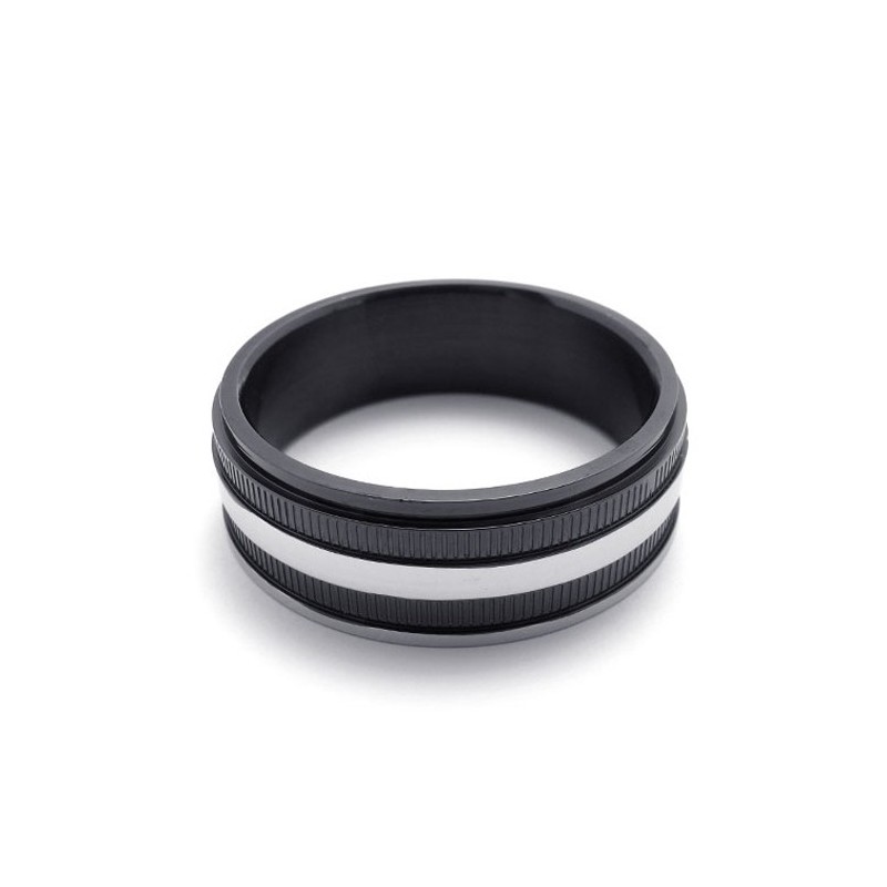 Zwarte Titanium Ring Zwarte Titanium Ring