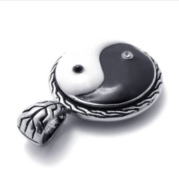 Titanium Zwart-Witte Strass Taichi Hanger