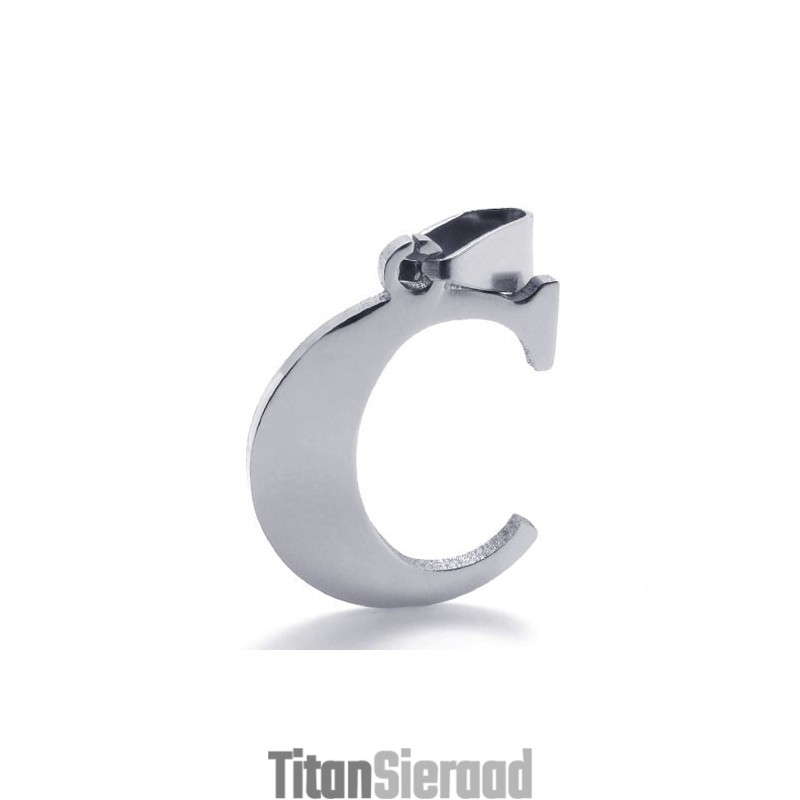 Titanium Letter "C" Hanger Titanium Letter "C" Hanger