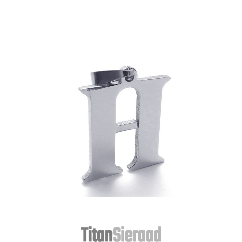 Titanium Hanger Met Letter "H" Titanium Hanger Met Letter "H"