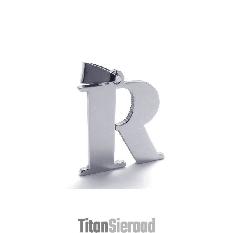 Titanium Hanger Met Letter "R" Titanium Hanger Met Letter "R"