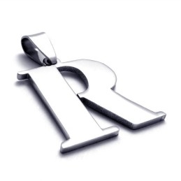 Titanium Hanger Met Letter "R"