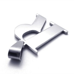 Titanium Hanger Met Letter "R"
