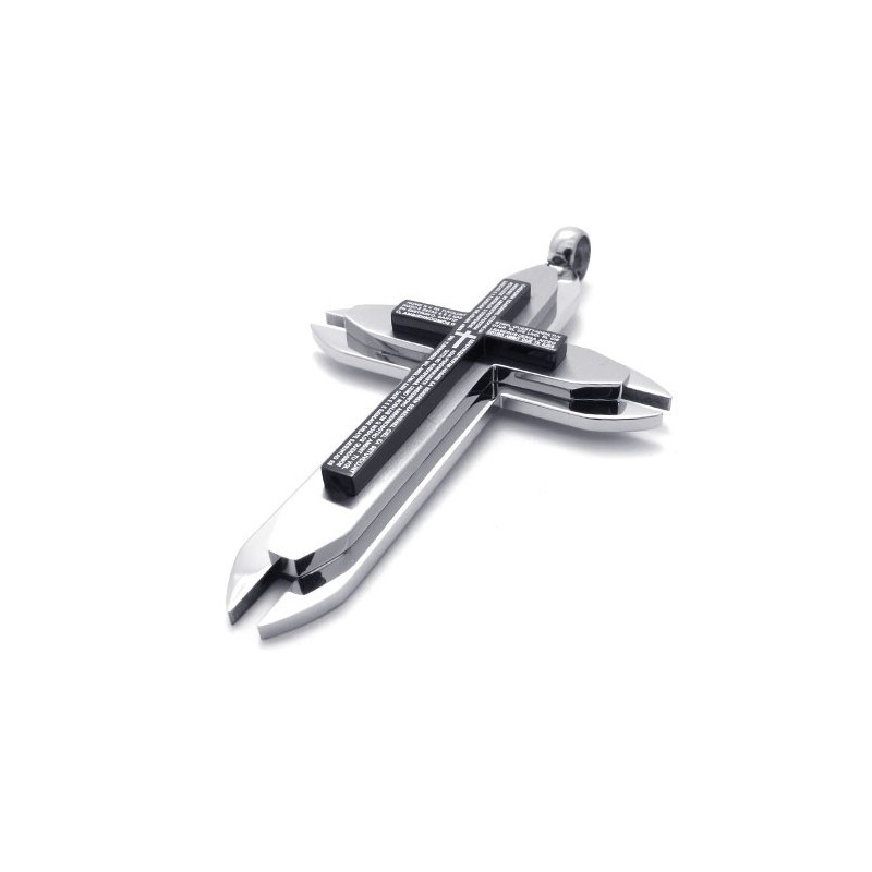 Drie Lagen Titanium Kruis Hanger Drie Lagen Titanium Kruis Hanger