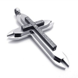Drie Lagen Titanium Kruis Hanger