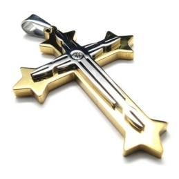 Heren Pure Titanium Nieuwe Kruis Hanger Ketting