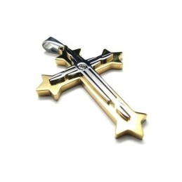 Heren Pure Titanium Nieuwe Kruis Hanger Ketting