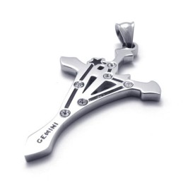 Gemini Titanium Hanger Met Strass
