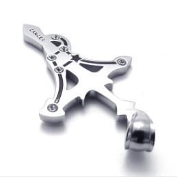 Titanium Kreeft Strass Hanger