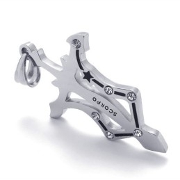Titanium Schorpioen Hanger Met Strass