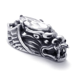 Drakenkop Titanium Hanger Met Zirkoon