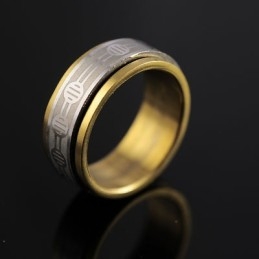 Titanium Gouden Ring