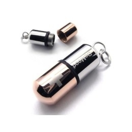 Heren Koffie Puur Titanium Pil Hanger Kruis Ketting