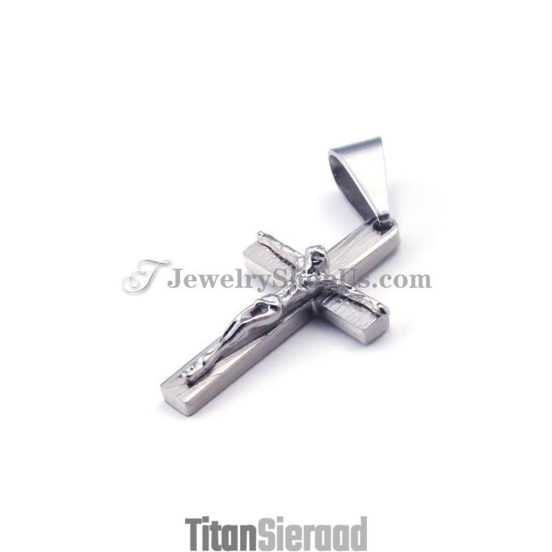 Titanium Kruis Van Jezus Hanger Voor Vrouwen Titanium Kruis Van Jezus Hanger Voor Vrouwen