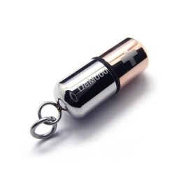 Heren Koffie Puur Titanium Pil Hanger Kruis Ketting