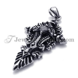 Mode Titanium Hanger Met Zwarte Zirkoon