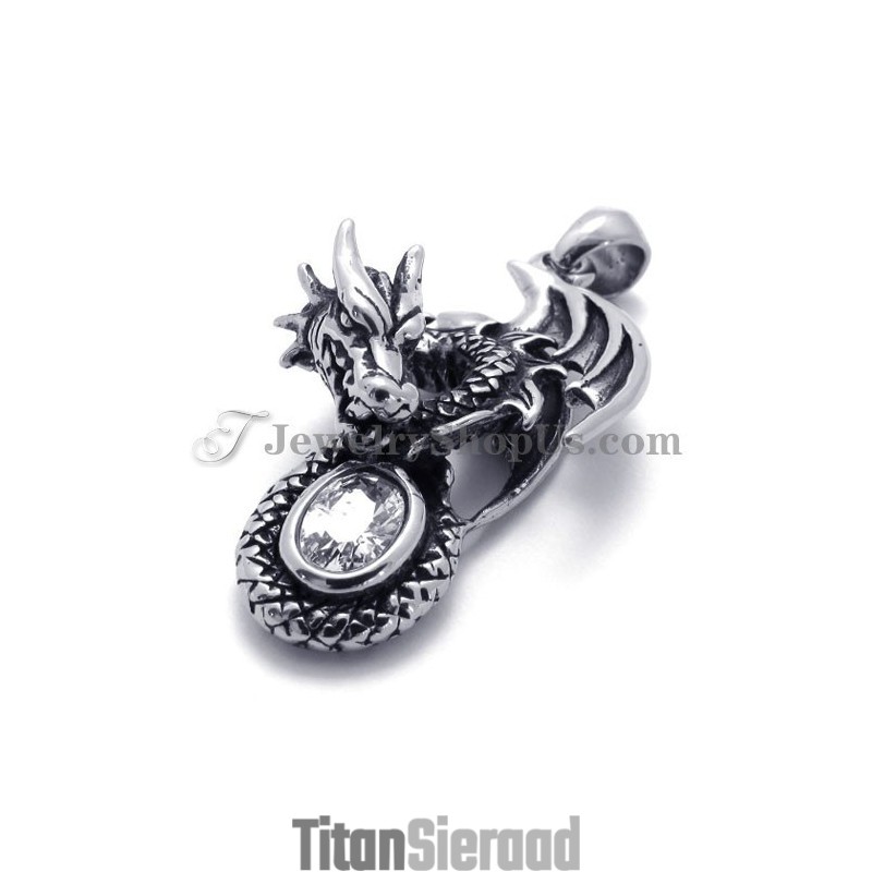 Draak Titanium Hanger Met Zirkoon