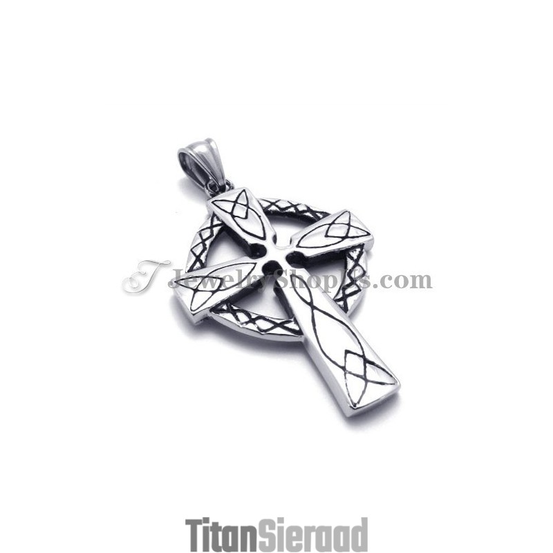 Elegante Titanium Kruishanger Elegante Titanium Kruishanger