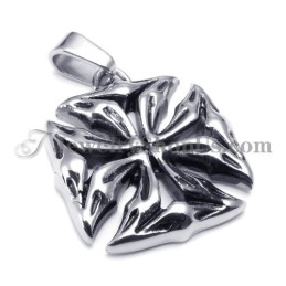 Klassieke Kruis Zwarte Titanium Hanger