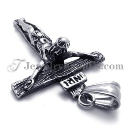 Titanium Kruis Jezus Hanger