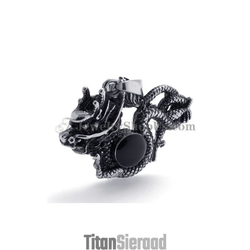 Mode Draak Titanium Hanger Met Zirkoon Mode Draak Titanium Hanger Met Zirkoon