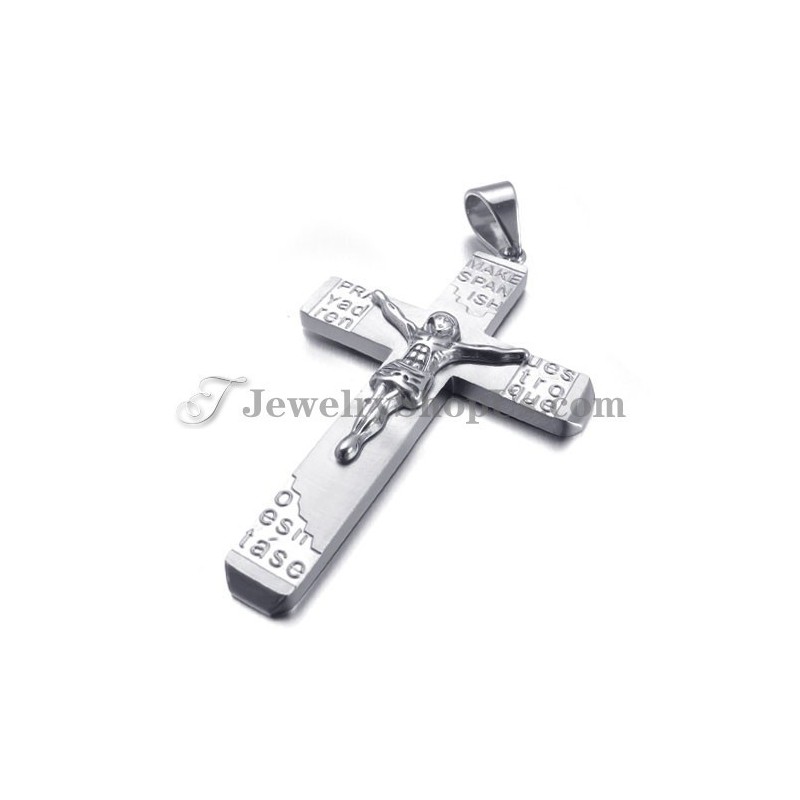 Prachtige Titanium Hanger Met Het Kruis Van Jezus Prachtige Titanium Hanger Met Het Kruis Van Jezus