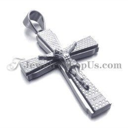 Elegante Titanium Kruis Van Jusus Hanger