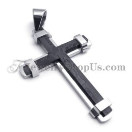 Prachtige Zwarte Titanium Kruishanger