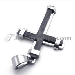 Prachtige Zwarte Titanium Kruishanger