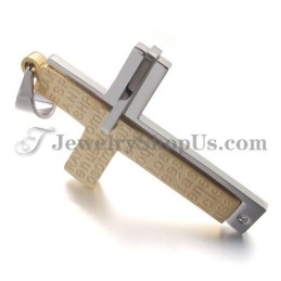 Prachtige Gouden Kruistitanium Hanger