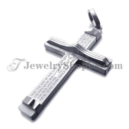 Mode Titanium Zilveren Kruis Hanger