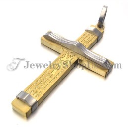 Mode Titanium Gouden Kruis Hanger