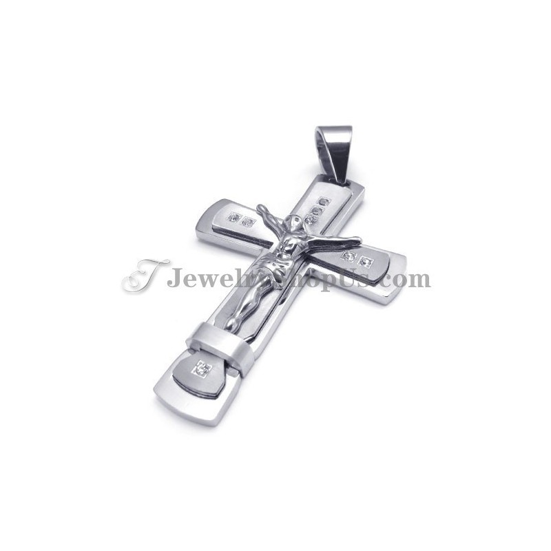 Klassieke Titanium Hanger Met Het Kruis Van Jezus Klassieke Titanium Hanger Met Het Kruis Van Jezus