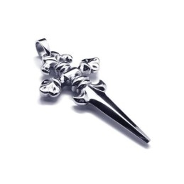 Heren Jongens Pure Titanium Kruis Zwaard Hanger Ketting