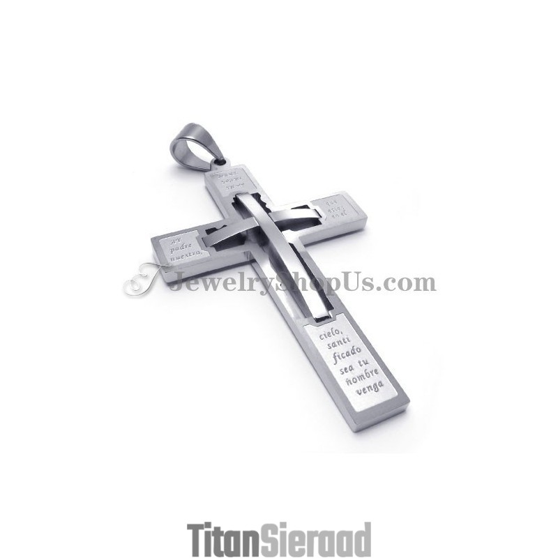 Elegante Kruis Titanium Hanger Elegante Kruis Titanium Hanger