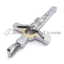 Elegante Gouden Titanium Jezus Kruis Hanger