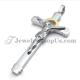 Elegante Gouden Titanium Jezus Kruis Hanger