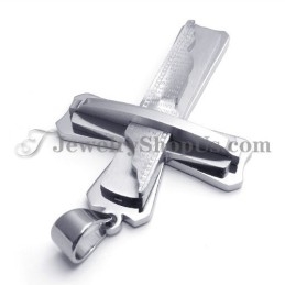 Prachtige Zilveren Titanium Kruishanger