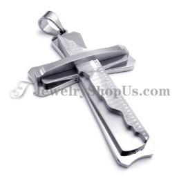 Prachtige Zilveren Titanium Kruishanger