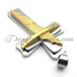 Prachtige Gouden Titanium Kruishanger
