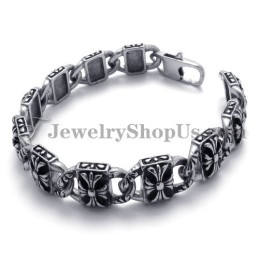 Mode Kruis Titanium Armband