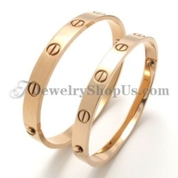 Prachtige Roségouden Heren Titanium Armband