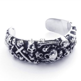 Titanium Schedel Armband
